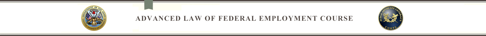 Advanced Law of Federal Employment Banner
